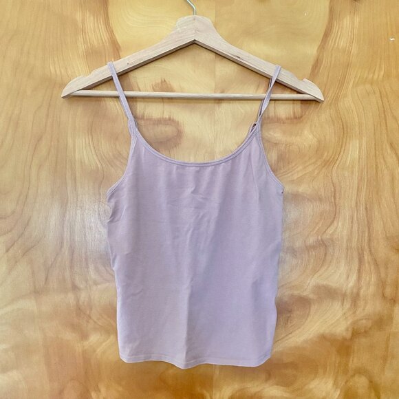 Organic Basics Core Singlet Women's S Pink Sleeveless Tank Cropped Camisole - Picture 2 of 8